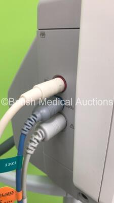 2 x Philips MP5 Anaesthesia Monitors on Stands with Selection of Leads (Both Power Up) *S/N DE91332644 / DE53794335* - 3