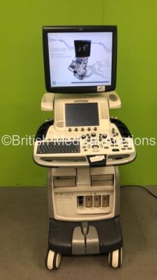 GE Logiq E9 Flat Screen Ultrasound Scanner Model 5202000 *S/N 98145US6* **Mfd 12/2009** Software Version R2.0.4 with Sony UP-D897 Digital Graphic Printer (Powers Up)