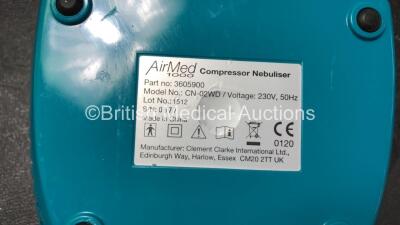 Job Lot Including 1 x ResMed AirSense 10 AutoSet CPAP (Missing Humidifier Chamber), 5 x ResMed Escape II EPR S8 CPAPs, 13 x DevilBiss SleepCube Standard CPAPs, 8 x Clement Clarke AirMed 1000 Compressor Nebulizers, 4 x Medix Nebulizers, 1 x Nippy 3+ Ventil - 5