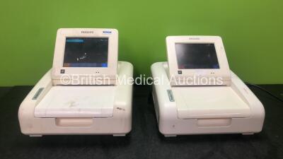 2 x Philips Avalon FM30 Fetal Monitors (Both Power Up)