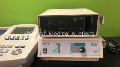 Mixed Lot Including 1 x Welch Allyn CP 200 ECG Machine (Powers Up with Blank Display) 1 x Berchtold S30 Dust Extraction Unit (Powers Up with Missing Drill Attachment and Footswitch) 1 x Berchtold S35 Dust Extraction Unit (Powers Up with Missing Drill Att - 3