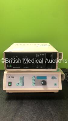 Mixed Lot Including 1 x Welch Allyn CP 200 ECG Machine (Powers Up with Blank Display) 1 x Berchtold S30 Dust Extraction Unit (Powers Up with Missing Drill Attachment and Footswitch) 1 x Berchtold S35 Dust Extraction Unit (Powers Up with Missing Drill Att - 5