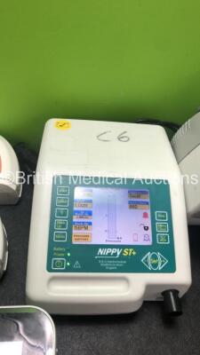 Mixed Lot Including 4 x Smith & Nephew Renasys GO Negative Pressure Wound Therapy Units (All Untested Due to Missing Power Supplies) 1 x B & D Electromedical Nippy ST+ Ventilator, 1 x Spacelabs Xprezzon Monitor (Untested Due to Missing Power Supply) 1 x V - 3