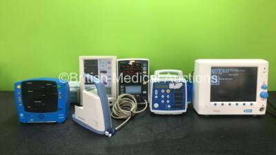 Mixed Lot Including 1 x Mindray Datascope Accutorr V Patient Monitor with 1 x BP Hose (Powers Up) 1 x Masimo Set Accutorr Plus Patient Monitor (Powers Up) 1 x Deltex Medical ODM+ Monitor (Powers Up) 1 x CSI Criticare Comfort Cuff 506N3 Patient Monitor (N