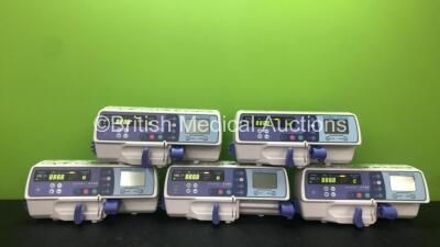 5 x Smiths Medical Graseby 2100 Syringe Pumps (All Power Up) *Mfd 2020*