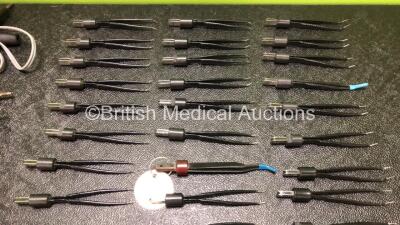 40 x Micro-Bipolar Forceps with 3 x Diathermy Cables - 3