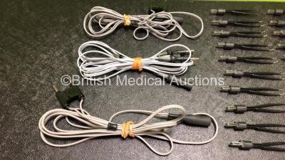 40 x Micro-Bipolar Forceps with 3 x Diathermy Cables - 4