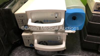 Mixed Lot Including 2 x IVAC PCAM Syringe Pumps (1 x Crack in Casing - See Photos) 2 x Atmos Atmoport N Suction Units (1 x Missing Cup) 1 x S.E. Thames Surgical Diathermy Power Meter, 1 x Welch Allyn 49501 Light Source (Powers Up) 2 x Wescor 3700 Webster - 6