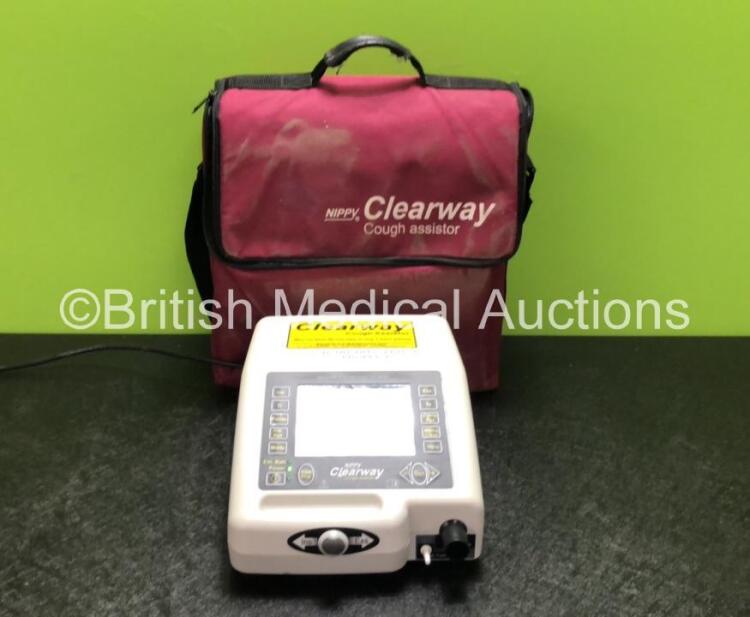 B & D Electromedical Nippy Clearway Cough Assistor Unit Software Version 1.12 (Powers Up)