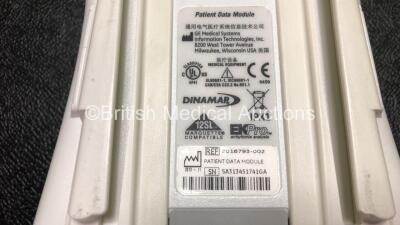 GE B450 Carescape Patient Monitor *Mfd 2015* (Powers Up with Damaged Casing, Missing Light Cover - See Photos) Including 1 x GE 2016793-002 Patient Data Module with ECG, Temp/CO, P1/P3, P2/P4, SpO2 and NIBP Options *Mfd 2013* - 7