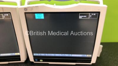 2 x GE B450 Carescape Patient Monitors *Mfd 2015 / 2015* (Both Power Up with Damaged Casing, Missing Light Covers, 1 x Damaged Handle - See Photos) - 4