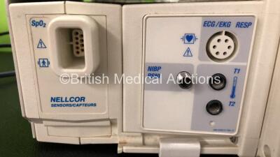 3 x Welch Allyn ProPaq CS Model 242 Patient Monitors with ECG/Resp,SpO2,NIBP,T1 and T2 Options with 3 x Power Supplies (All Power Up) - 7