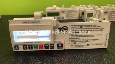 13 x CME Medical T34 Ambulatory Syringe Pumps (All Power Up with Stock Battery, Batteries Not Included, 1 x Faulty Display - See Photos) - 3