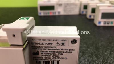 13 x CME Medical T34 Ambulatory Syringe Pumps (All Power Up with Stock Battery, Batteries Not Included, 1 x Faulty Display - See Photos) - 5