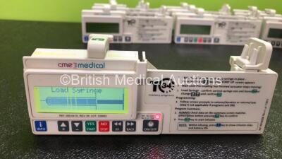 13 x CME Medical T34 Ambulatory Syringe Pumps (All Power Up with Stock Battery, Batteries Not Included, 1 x Faulty Display - See Photos) - 4