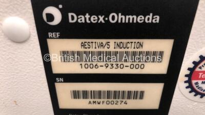 Datex Ohmeda Aestiva/5 Anaesthesia Machine with Hoses *AMWF00274* - 3