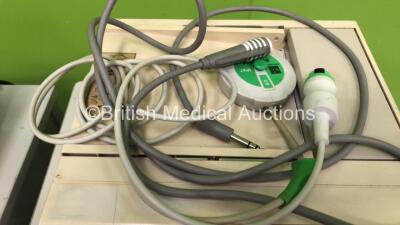 1 x Sonicaid Team Duo Fetal Monitor on Stand with 1 x Transducer and 1 x Sonicaid Team Fetal Monitor on Stand with 1 x Transducer (Both Power Up) - 3