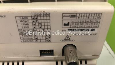 1 x Sonicaid Team Duo Fetal Monitor on Stand with 1 x Transducer and 1 x Sonicaid Team Fetal Monitor on Stand with 1 x Transducer (Both Power Up) - 6