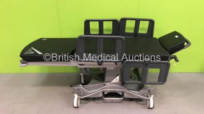 Anetic Aid QA4 Hydraulic Surgery Trolley with Cushions (Hydraulics Tested Working)