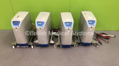 4 x Gambro WRO 300 H Water Treatment Systems with Hoses on Trolleys **STOCK PHOTO USED** *S/N 7707 /3912 / 7134*