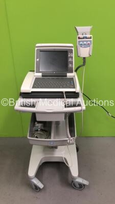 GE MAC 5500 HD ECG Machine on Stand with ECG CAM HD Assy (Draws Power - Blank Screen) *S/N SGM12303232PA*