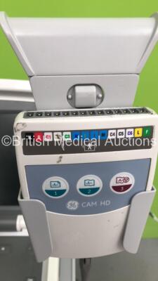 GE MAC 5500 HD ECG Machine on Stand with ECG CAM HD Assy (Draws Power - Blank Screen) *S/N SGM12303232PA* - 4