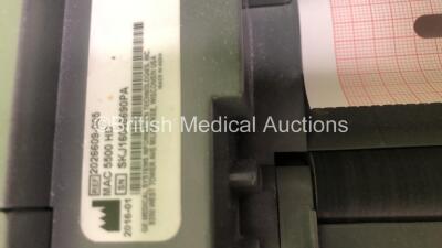 GE MAC 5500 HD ECG Machine on Stand with 10 Lead ECG Leads (Powers Up) *S/N SKJ16048690PA* - 5