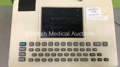 Burdick Eclipse 850 ECG Machine on Stand with 10 Lead ECG Leads (Powers Up with Blank Screen - Damage to Machine - See Pictures) - 2