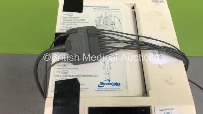 Burdick Eclipse 850 ECG Machine on Stand with 10 Lead ECG Leads (Powers Up with Blank Screen - Damage to Machine - See Pictures) - 3