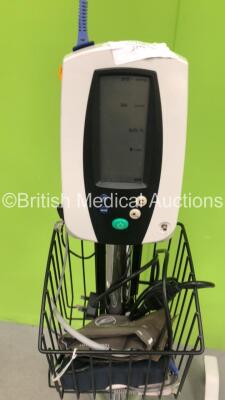 1 x Welch Allyn SPOT Vital Signs LXi Vital Signs Monitor on Stand and 1 x Welch Allyn 420 Series Patient Monitor on Stand (1 x Powers Up) - 3