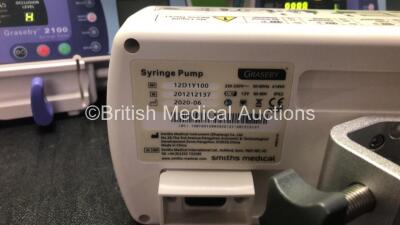 5 x Smiths Medical Graseby 2100 Syringe Pumps (All Power Up) *Mfd 2020* - 3