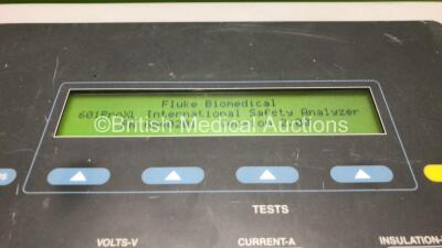 Fluke 601 Pro Series XL International Safety Analyzer Software Version 2.02 (Powers Up with Stock Power Lead, Power Lead Not Included) - 3