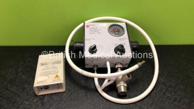 Job Lot Including 1 x Penlon Nuffield Anaesthesia Ventilator Series 200 with Hose and 1 x Penlon Multi Function High Pressure Alarm Unit *SN 0113-38 / 02-4060*