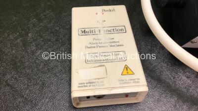 Job Lot Including 1 x Penlon Nuffield Anaesthesia Ventilator Series 200 with Hose and 1 x Penlon Multi Function High Pressure Alarm Unit *SN 0113-38 / 02-4060* - 3