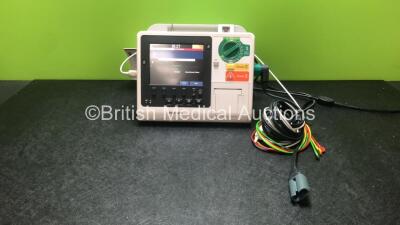 Philips HeartStart XL+ Defibrillator Including Pacer, ECG and Printer Options with 1 x Paddle Lead and 1 x 3 Lead ECG Lead (Powers Up) *SN USD1100983*