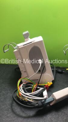 2 x Philips Heartstart MRx Defibrillators Including Pacer, ECG and Printer Options with 2 x Philips M3539A Modules, 2 x Philips M3538A Batteries, 2 x Paddle Leads, 2 x Philips M3725A 50 Ohm Test Loads and 2 x 3 Lead ECG Leads (Both Power Up) *SN US0031538 - 4