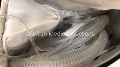 Lowenstein Medical V50-C1 Ventilator Firmware Version 3.5.0007 with Accessories On Stand in Carry Bag *Mfd 06-2020* (Powers Up) - 3