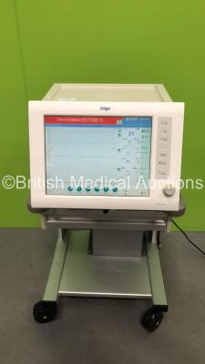 Drager Evita XL Ventilator *Mfd 2007* Software Version 6.12 Running Hours 115713h with Hoses on Stand (Powers Up) *SN ARYM-0618*