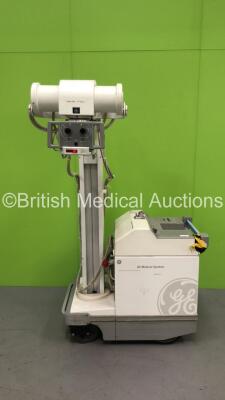 GE AMX 4 Plus Mobile X-Ray Model 2275938 (Powers Up with Error 322 - Clicks When Trying to Move - Key Included) *S/N 1015726WK1* **Mfd 03/2008**