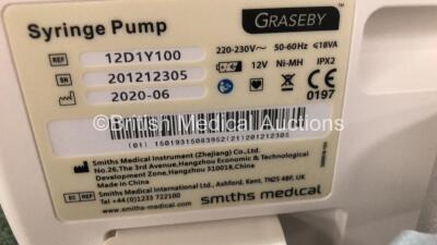 5 x Smiths Medical Graseby 2100 Syringe Pumps *Mfd - 2020* (All Power Up) - 5