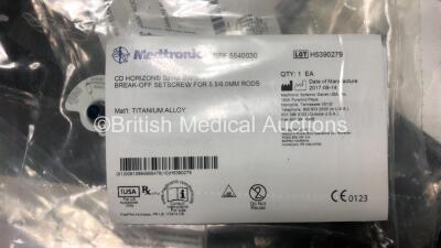 Job Lot of Medical Consumables Including Various Medtronic Screws and Paradigm Spine Implants - 2