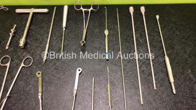 Job Lot of Various Surgical Instruments Including 1 x Stryker 250-070-403 Strykeflow Suction Tube and 1 x Stryker 250-070-402 Strykeflow Suction Tube - 5