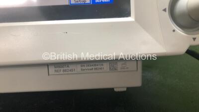 Philips Intellivue MP70 Touch Screen Patient Monitor *Mfd 2010* (Powers Up with Damage-See Photos) with 1 x Philips M3012A Module Including Press and Temp Options *Mfd 2005* (Damaged Casing-See Photo) - 4