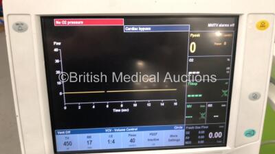 Datex-Ohmeda Aespire View Anaesthesia Machine Software Version 06.20 with Bellows and Hoses (Powers Up) *S/N APHR00213* - 2