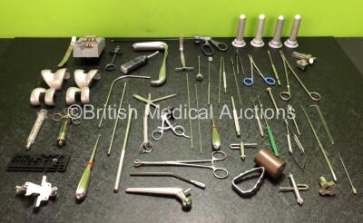 Job Lot Including Various Surgical Instruments and 1 x Stryker Battery Charger Module