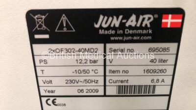 Jun-Air 2xOF302-40MD2 Compressor (Powers Up) - 4