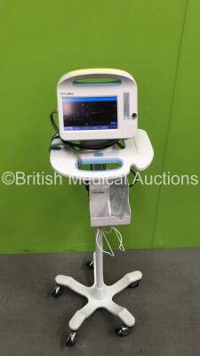 Welch Allyn Series 6000 Vital Signs Monitor On Stand with 1 x NIBP Hose and 1 x Power Supply (Powers Up)