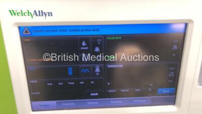 Welch Allyn Series 6000 Vital Signs Monitor On Stand with 1 x NIBP Hose and 1 x Power Supply (Powers Up) - 2