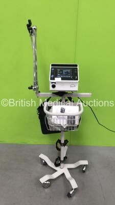 Lowenstein Medical V50-C1 Ventilator Firmware Version 3.5.0007 *Mfd 06-2020* with Accessories in Carry Bag On Stand (Powers Up)