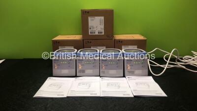 4 x Fisher & Paykel MR850AEK Heated Respiratory Humidifiers *Mfd - 2020* with User Manuals in Boxes (All Power Up)